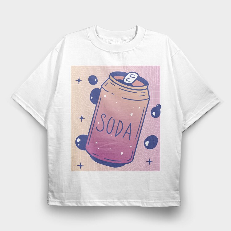 Vaporwave Soda Can, Tricou Oversize Barbati (Unisex)
