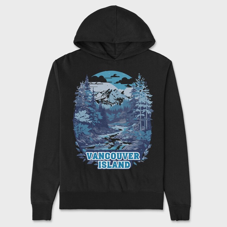 Vancouver Island Nature Tote, Hanorac Oversize Barbati (Unisex)