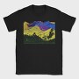 Pink Moon Landscape, Tricou Barbati (Unisex)
