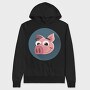 Piggy Bank Smile, Hanorac Oversize Barbati (Unisex)