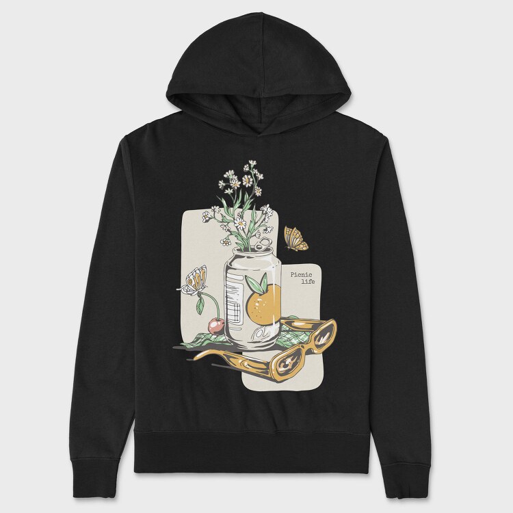 Picnic Life Spring, Hanorac Oversize Barbati (Unisex)