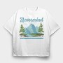 Nevermind Mountain Quote, Tricou Oversize Barbati (Unisex)