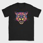 Neon Wild Feline Roar Angry Pumpa, Tricou Barbati (Unisex)