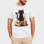 Witchy Black Cat, Tricou Barbati (Unisex)