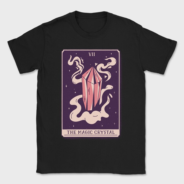 Mystical Tarot Magic Crystal Card 07, Tricou Barbati (Unisex)