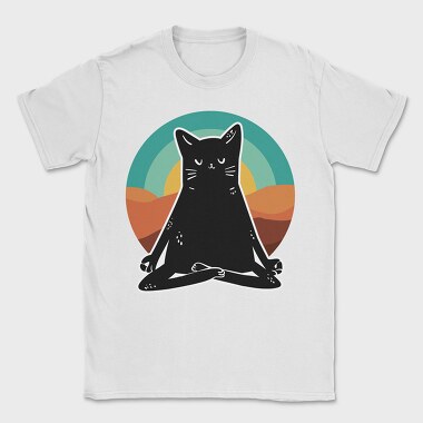 Yoga Cat 2, Tricou Barbati (Unisex)