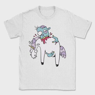 Zombie Eating Unicorn, Tricou Barbati (Unisex)