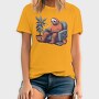 Chill Sloth Playing Video Games, Tricou Barbati (Unisex)