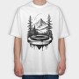 Nature Turntable, Tricou Oversize Barbati (Unisex)