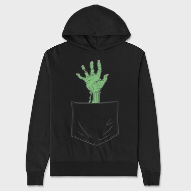 Zombie Hand Pocket, Hanorac Oversize Barbati (Unisex)