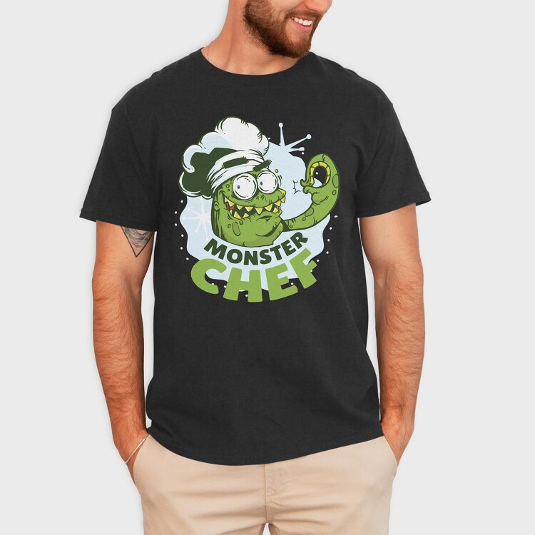 Monster Chef, Tricou Barbati (Unisex)