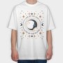Mystical Moon Love Quote Tote, Tricou Oversize Barbati (Unisex)