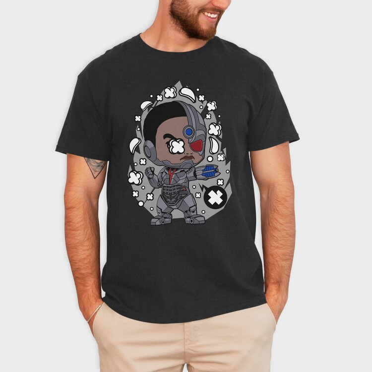 Cyberpunk Chibi, Tricou Barbati (Unisex)