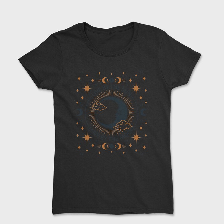 Mystical Moon Love Quote Tote, Tricou Femei