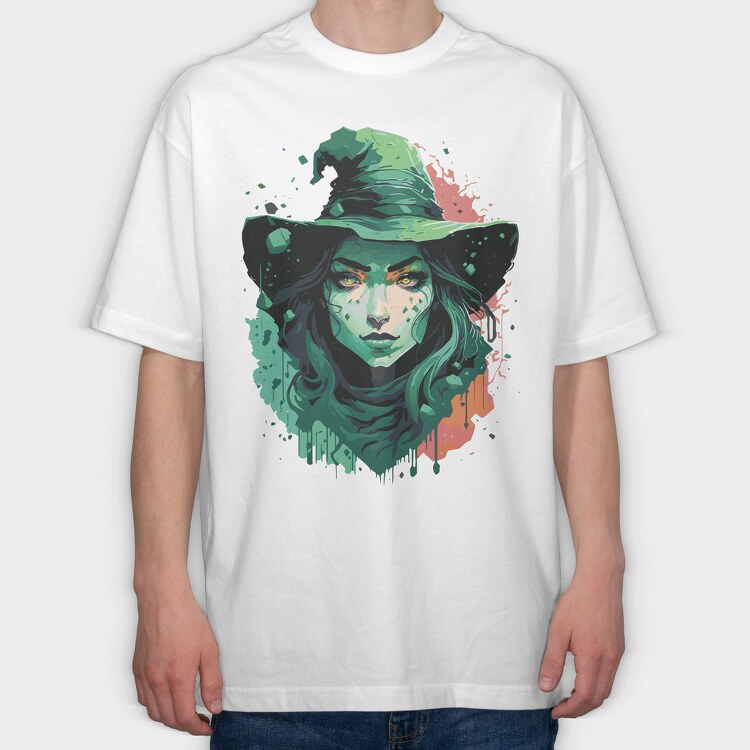 Mystical Witch Woman, Tricou Oversize Barbati (Unisex)
