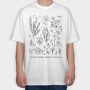 Nature Botanical Plants, Tricou Oversize Barbati (Unisex)