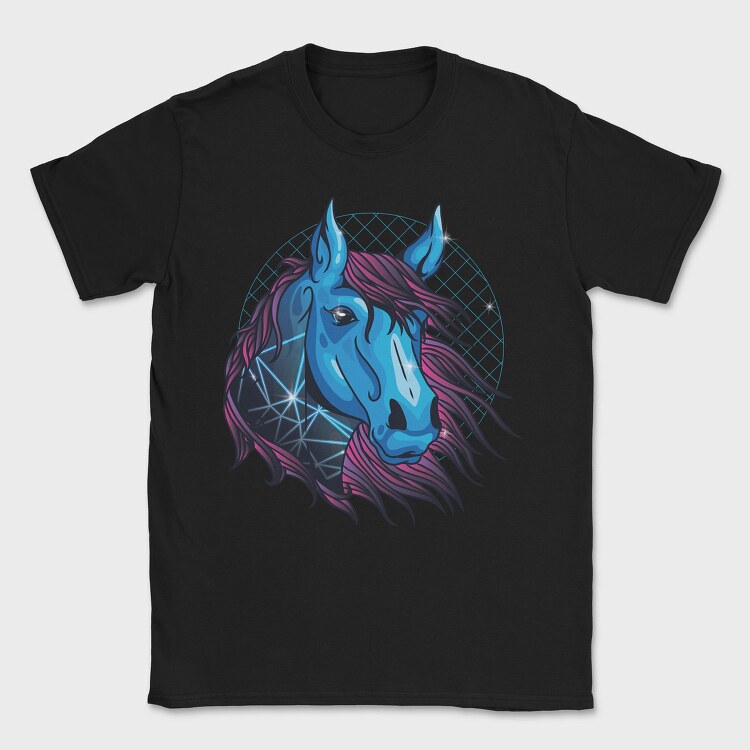 Neon Horse, Tricou Barbati (Unisex)