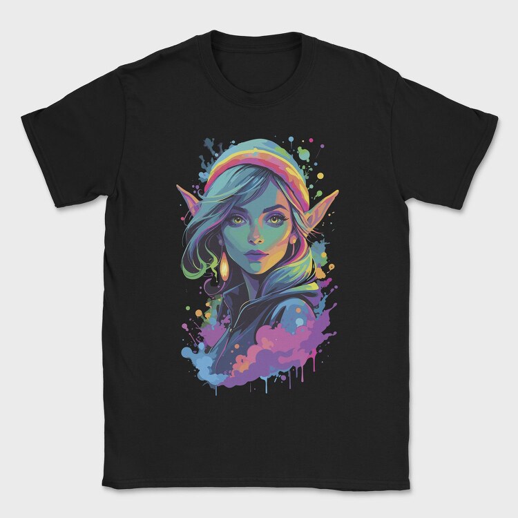 Neon Elf Woman, Tricou Barbati (Unisex)