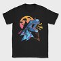 Neon Dinosaur, Tricou Barbati (Unisex)