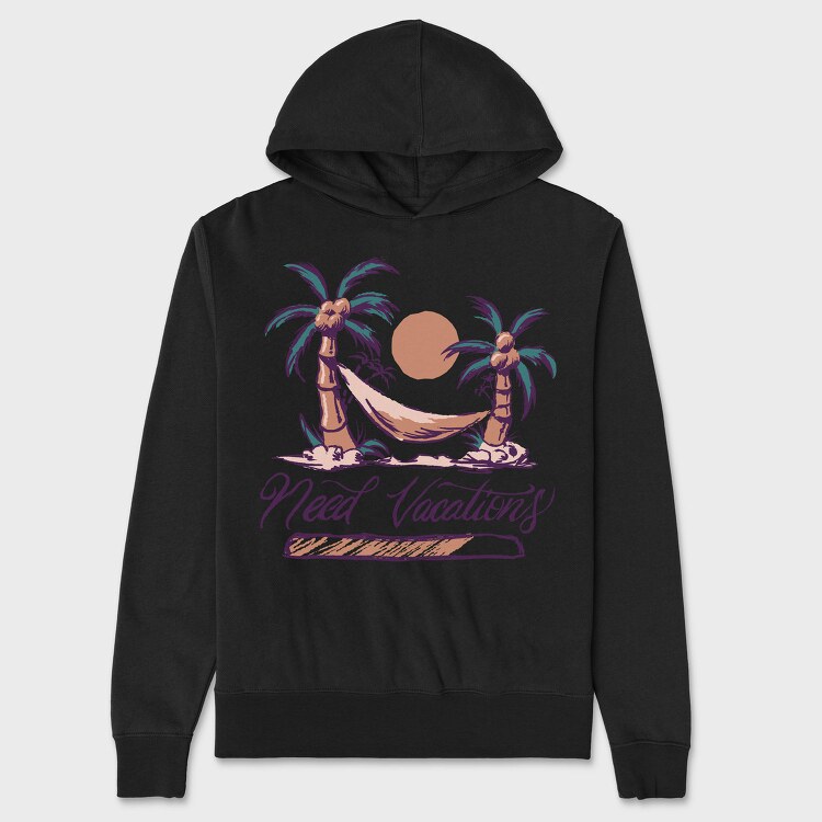Need Vacations Quote, Hanorac Oversize Barbati (Unisex)