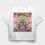 Natures Market Flower Vase Tote 01, Tricou Oversize Barbati (Unisex)