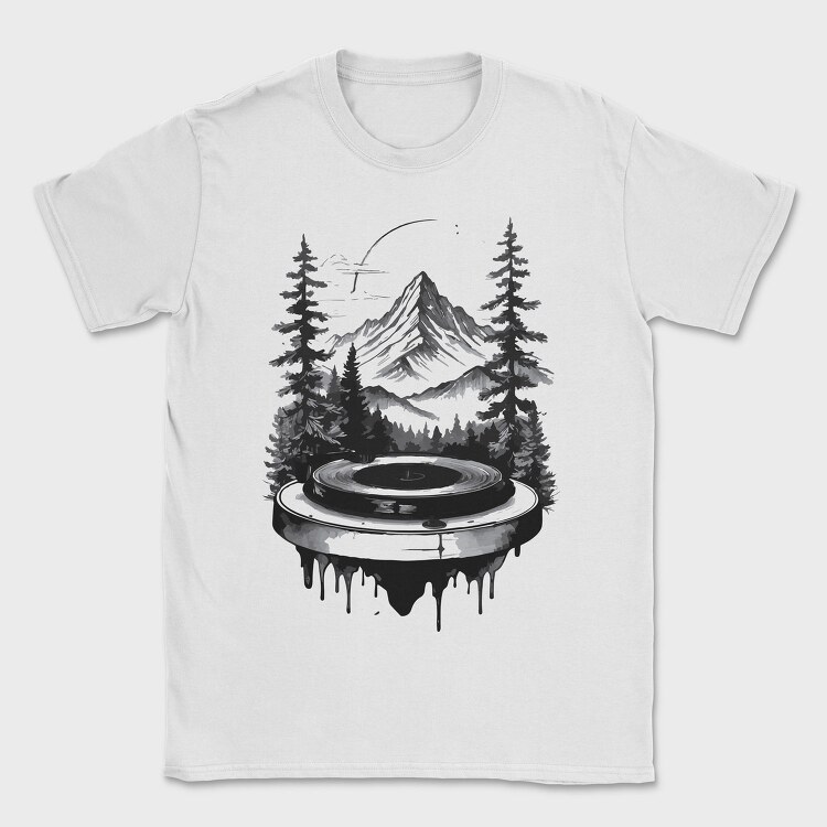 Nature Turntable, Tricou Barbati (Unisex)