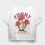 Natural Humor Mushroom Funny By Nature, Tricou Oversize Barbati (Unisex)