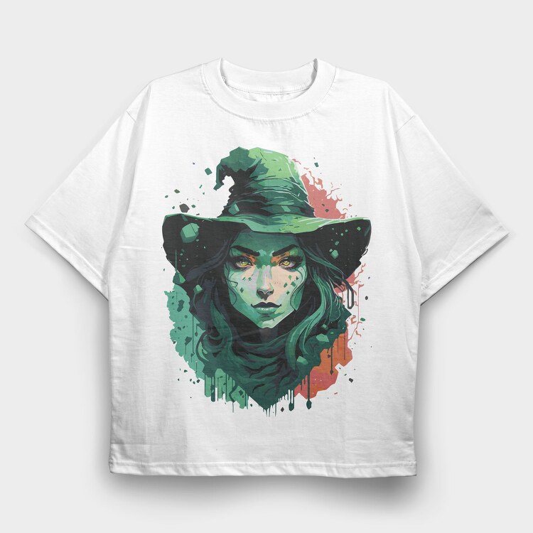 Mystical Witch Woman, Tricou Oversize Barbati (Unisex)