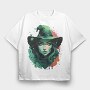 Mystical Witch Woman, Tricou Oversize Barbati (Unisex)