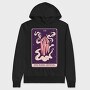 Mystical Tarot Magic Crystal Card 07, Hanorac Oversize Barbati (Unisex)