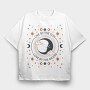 Mystical Moon Love Quote Tote, Tricou Oversize Barbati (Unisex)