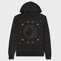 Mystical Moon Love Quote Tote, Hanorac Oversize Barbati (Unisex)