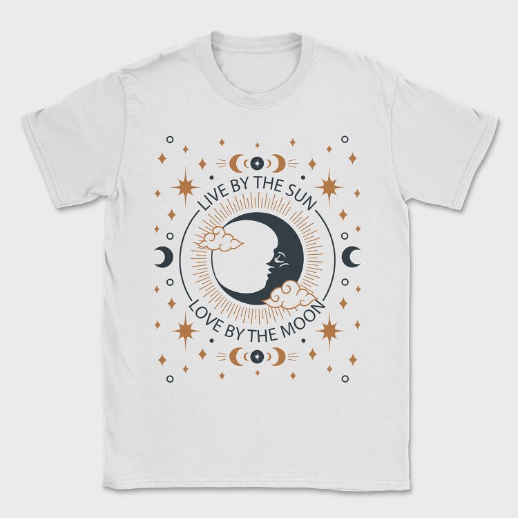 Mystical Moon Love Quote Tote, Tricou Barbati (Unisex)