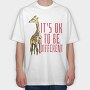 Giraffe Colorful Different, Tricou Oversize Barbati (Unisex)