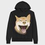Akita Portrait, Hanorac Oversize Barbati (Unisex)