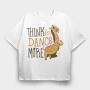 Giraffe Dancing, Tricou Oversize Barbati (Unisex)