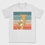 Giraffe Drinking Coffee, Tricou Barbati (Unisex)