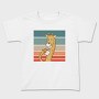 Giraffe Drinking Coffee, Tricou Copii