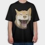 Akita Portrait, Tricou Oversize Barbati (Unisex)