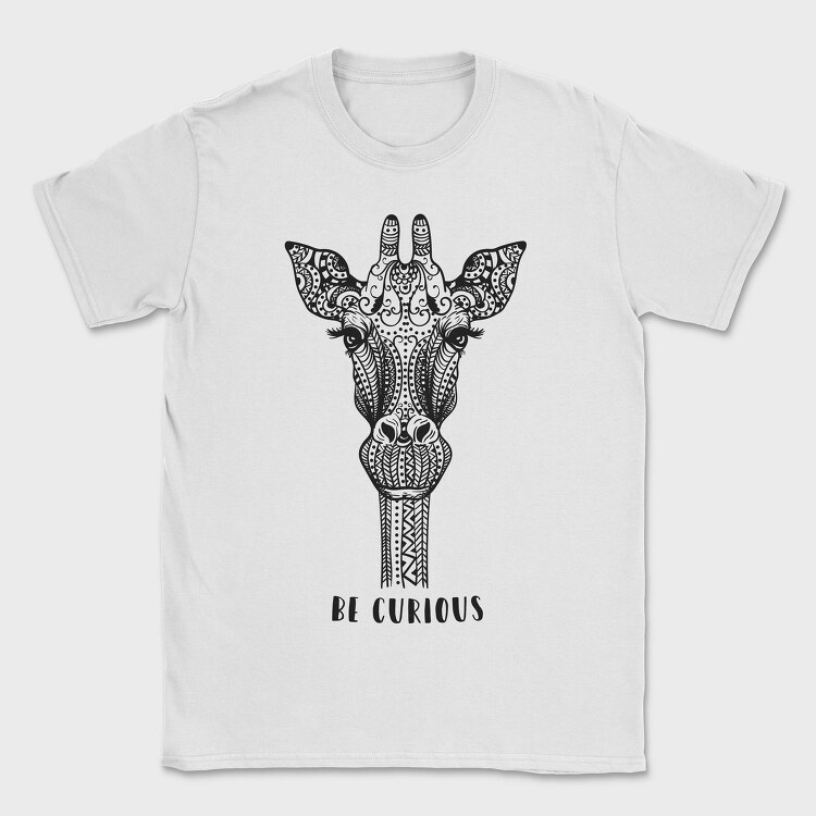 Giraffe Illustration, Tricou Barbati (Unisex)