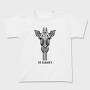 Giraffe Illustration, Tricou Copii