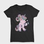 Unicorn Lifting Weights Kawaii Working Out, Tricou Femei