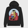 Giraffe Reading In Couch Jiraffe, Hanorac Oversize Barbati (Unisex)