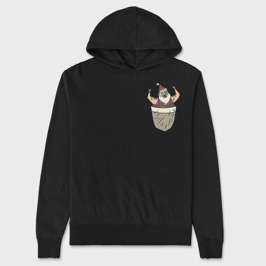 Santa Pocket, Hanorac Oversize Barbati (Unisex)