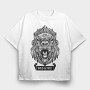 Gorilla Illustration, Tricou Oversize Barbati (Unisex)