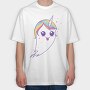 Unicorn Ghost, Tricou Oversize Barbati (Unisex)