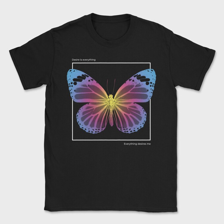Gradient Butterfly Desire, Tricou Barbati (Unisex)