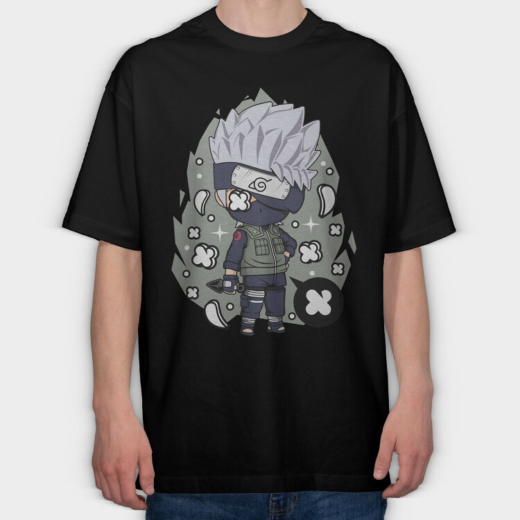 Ninjastyle Chibi Storm, Tricou Oversize Barbati (Unisex)