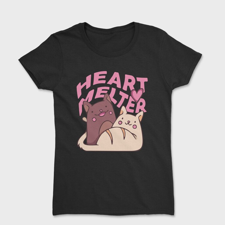 Valentine Cats Couple S Day Cute, Tricou Femei