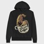Great Wave Coffee Cup, Hanorac Oversize Barbati (Unisex)
